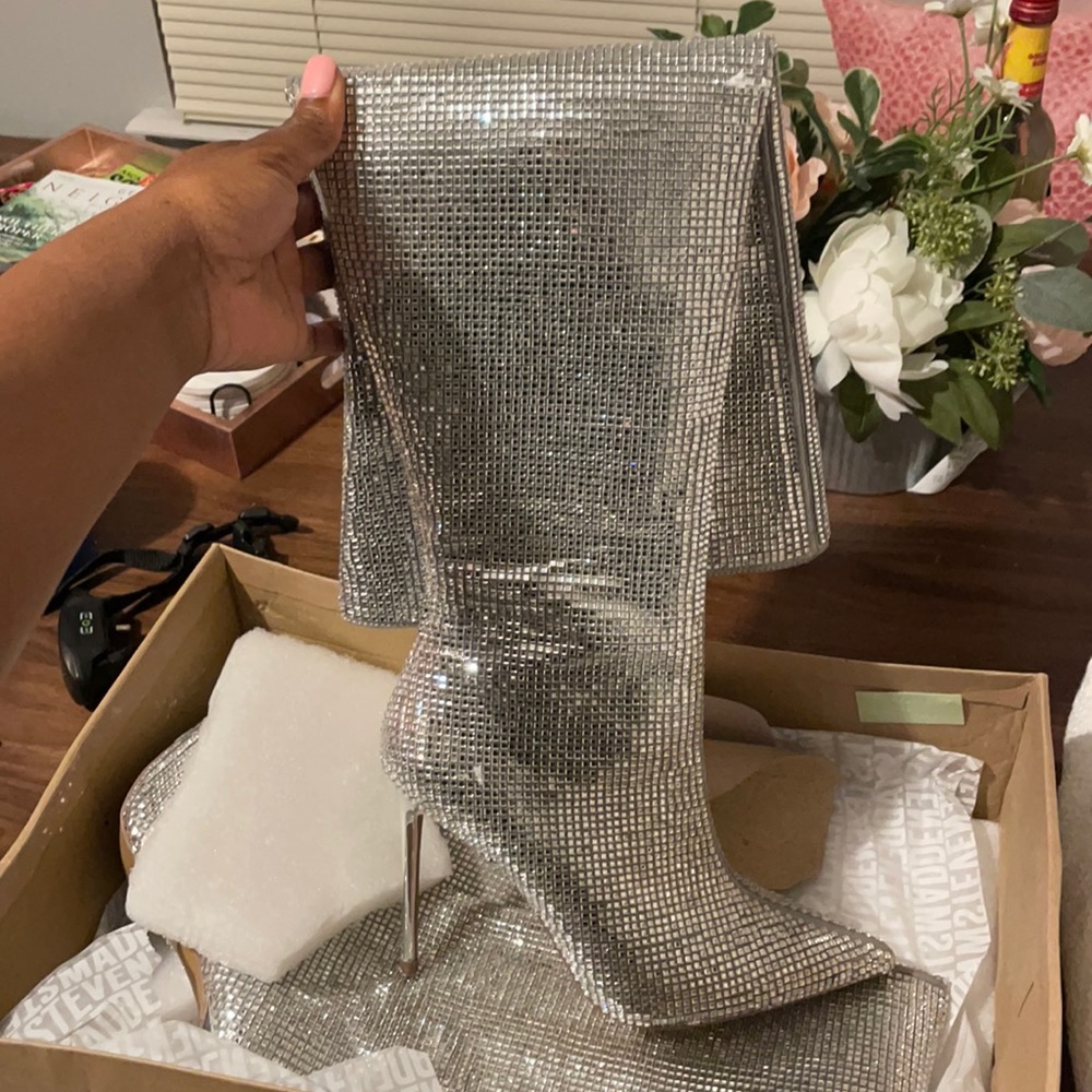 Steve Madden Skyscraper Rhinestone Boots